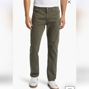 AG Denim Everett Slim Straight Jeans In Green Size 34x34